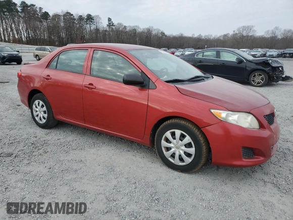 2010 Toyota Corolla with VIN 1NXBU4EE0AZ254273, listed as a Copart auction lot 43318035 with 56,394 mi miles and Salvage Title. Bid and sale history available at DreamBid. Image 4.