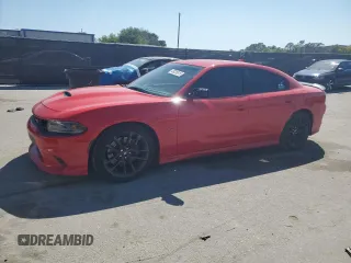 2020 Dodge Charger Scat Pack Widebody z VIN 2C3CDXGJ4LH247955, wystawiony jako Copart lot #49226815 z przebiegiem 58 489 mil mil oraz Szkoda całkowita • Salvage title. Historia ofert i sprzedaży dostępna na DreamBid. Obrazek 1.