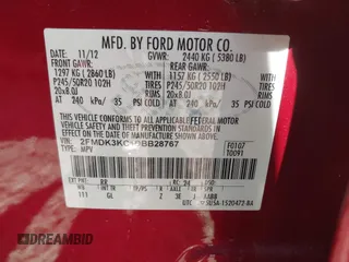2013 Ford Edge Limited with VIN 2FMDK3KC1DBB28767, listed as a IAAI auction lot 41806147 with 98,771 mi miles. Bid and sale history available at carsss.com. Image 9.