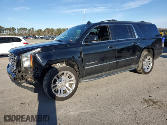 2019 GMC Yukon XL SLT with VIN 1GKS1GKC8KR149622, listed as a Copart auction lot 42877985 with 109,299 mi miles and Salvage Title. Bid and sale history available at carsss.com. Image 1.