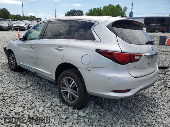 2019 Infiniti QX60 Pure with VIN 5N1DL0MM3KC521717, listed as a Copart auction lot 55483915 with 118,757 mi miles and Salvage title. Bid and sale history available at DreamBid. Image 2.