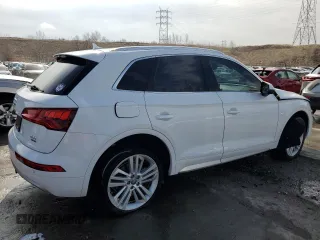 2018 Audi Q5 Premium Plus with VIN WA1BNAFY7J2008738, listed as a Copart auction lot 46462755 with 76,198 mi miles and Salvage Title. Bid and sale history available at carsss.com. Image 3.