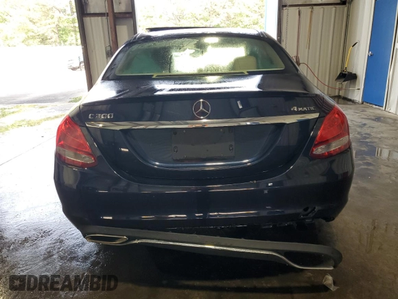 2016 Mercedes-Benz C 300 Luxury with VIN 55SWF4KB0GU102939, listed as a Copart auction lot 58472875 with Not provided miles and Clean title. Bid and sale history available at DreamBid. Image 6.