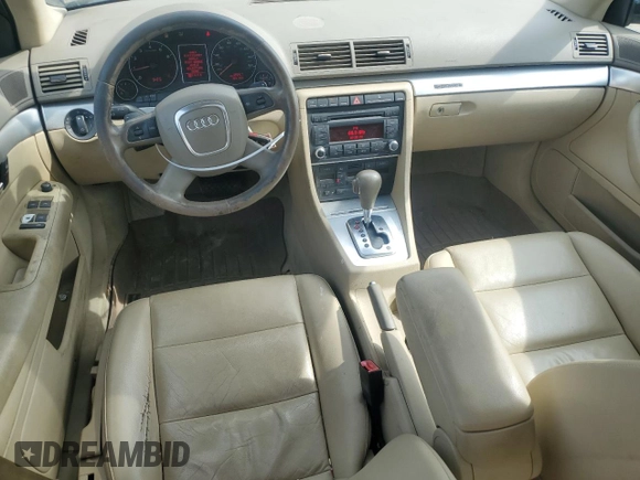 2008 Audi A4 2.0T with VIN WAUDF78E48A021736, listed as a Copart auction lot 54341175 with 184,165 mi miles and Clean Title. Bid and sale history available at carsss.com. Image 8.