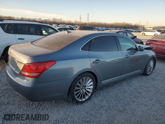 2015 Hyundai Equus Signature z VIN KMHGH4JH3FU092432, wystawiony jako Copart lot #88704375 z przebiegiem 100 058 mil mil oraz Szkoda całkowita • Salvage title. Historia ofert i sprzedaży dostępna na DreamBid. Obrazek 3.