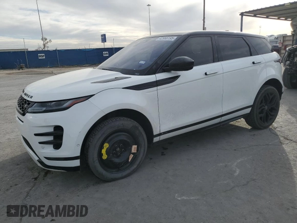 2021 Land Rover Range Rover Evoque R-Dynamic S with VIN SALZT2FX3MH135276, listed as a Copart auction lot 42966195 with 90,596 mi miles and Salvage Title. Bid and sale history available at carsss.com. Image 1.