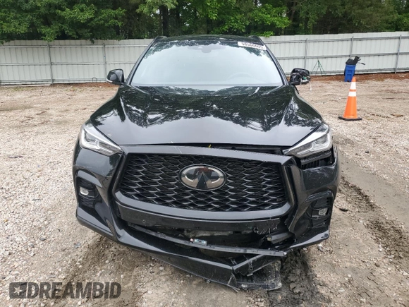 2024 Infiniti QX50 Sport with VIN 3PCAJ5FA9RF104578, listed as a Copart auction lot 58566605 with 16,306 mi miles and Salvage title. Bid and sale history available at DreamBid. Image 5.