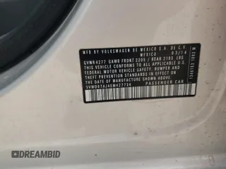 2014 Volkswagen Jetta SE with VIN 3VWD07AJ4EM427734, listed as a Copart auction lot 55093165 with 117,260 mi miles and Salvage title. Bid and sale history available at DreamBid. Image 12.