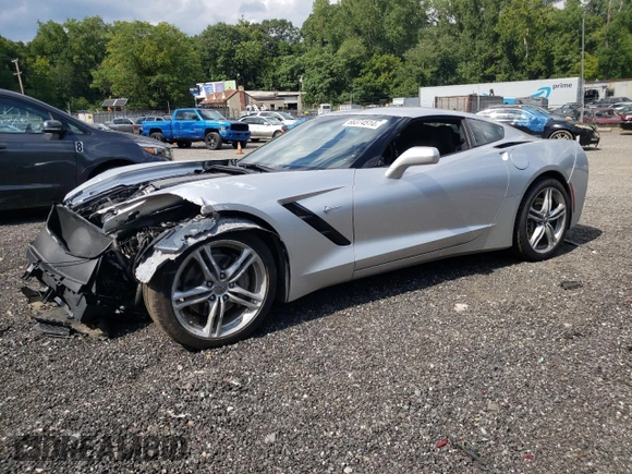 2017 Chevrolet Corvette 3LT with VIN 1G1YF2D73H5110715, listed as a Copart auction lot 79644404 with 15,672 mi miles and Salvage Title. Bid and sale history available at carsss.com. Image 1.