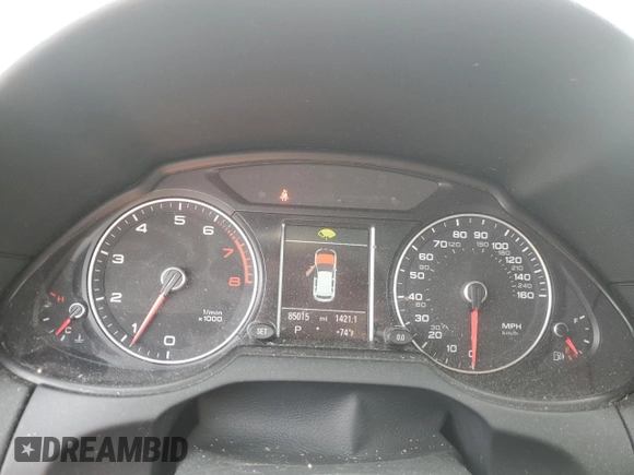 2013 Audi Q5 Premium Plus with VIN WA1LFAFP8DA033425, listed as a Copart auction lot 58250535 with 85,015 mi miles and Salvage title. Bid and sale history available at DreamBid. Image 9.