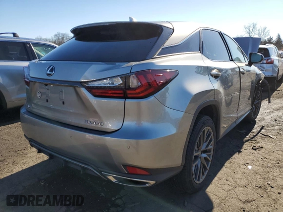 2020 Lexus RX with VIN 2T2SZMDA7LC217477, listed as a Copart auction lot 38514923 with 48,932 mi miles. Bid and sale history available at carsss.com. Image 3.