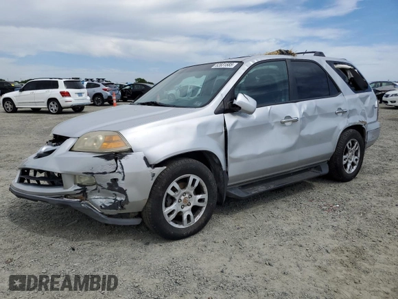 2004 Acura MDX Touring Pkg RES w/Nav with VIN 2HNYD18954H506094, listed as a Copart auction lot 52831585 with 218,658 mi miles and Salvage Title. Bid and sale history available at carsss.com. Image 1.