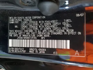 2008 Toyota 4Runner SR5 z VIN JTEBU14R480129765, wystawiony jako Copart lot #60161865 z przebiegiem 224 427 mil mil oraz Szkoda całkowita • Salvage title. Historia ofert i sprzedaży dostępna na DreamBid. Obrazek 12.