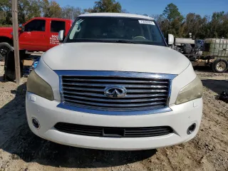 2012 Infiniti QX56 7-passenger with VIN JN8AZ2NF8C9517540, listed as a Copart auction lot 75046604 with 213,468 mi miles and Salvage Title. Bid and sale history available at carsss.com. Image 5.