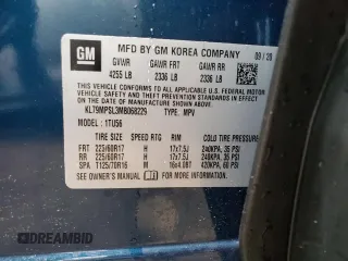 2021 Chevrolet TrailBlazer LT with VIN KL79MPSL3MB068229, listed as a Copart auction lot 41263584 with 36,413 mi miles and . Bid and sale history available at DreamBid. Image 13.
