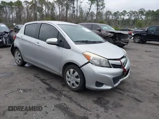 2012 Toyota Yaris L with VIN JTDKTUD30CD500524, listed as a IAAI auction lot 41619340 with 216,991 mi miles. Bid and sale history available at carsss.com. Image 1.