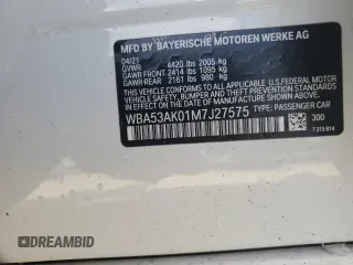 2021 BMW 2 Series 228i with VIN WBA53AK01M7J27575, listed as a Copart auction lot 56217515 with 52,201 mi miles and Non repairable. Bid and sale history available at DreamBid. Image 12.