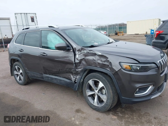 2020 Jeep Cherokee Limited with VIN 1C4PJMDX4LD589884, listed as a IAAI auction lot 41917930 with 57,703 mi miles and . Bid and sale history available at DreamBid. Image 1.
