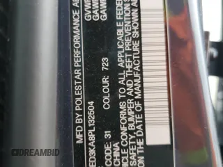 2023 Polestar 2 z VIN YSMED3KA8PL132504, wystawiony jako Copart lot #53187115 z przebiegiem Nie podano mil oraz Szkody całkowita. Historia ofert i sprzedaży dostępna na DreamBid. Obrazek 13.