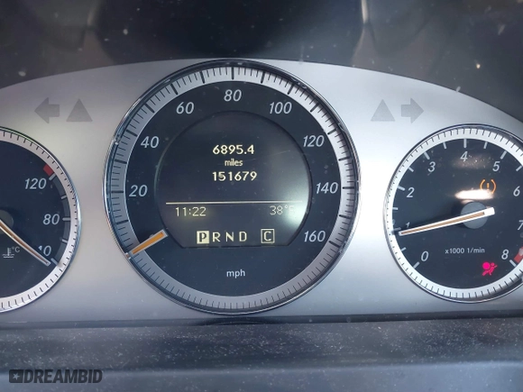 2008 Mercedes-Benz C-Class 3.0L Sport with VIN WDDGF54XX8F106777, listed as a IAAI auction lot 41431939 with 151,679 mi miles. Bid and sale history available at carsss.com. Image 7.