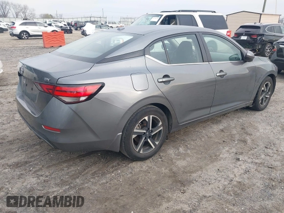 2024 Nissan Sentra SV z VIN 3N1AB8CV4RY222342, wystawiony jako IAAI lot #41786619 z przebiegiem 32 968 mil mil oraz . Historia ofert i sprzedaży dostępna na DreamBid. Obrazek 4.