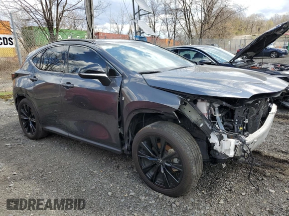 2024 Lexus NX with VIN 2T2KGCEZ7RC047487, listed as a Copart auction lot 53423975 with 9,730 mi miles and Salvage Title. Bid and sale history available at carsss.com. Image 4.