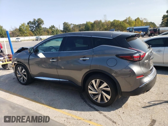 2021 Nissan Murano SL with VIN 5N1AZ2CS1MC119145, listed as a Copart auction lot 74582414 with 26,217 mi miles and Salvage Title. Bid and sale history available at DreamBid. Image 2.
