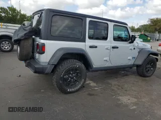 2023 Jeep Wrangler z VIN 1C4JJXN64PW630179, wystawiony jako Copart lot #53879415 z przebiegiem 27 905 mil mil oraz Czysty tytuł • Clean title. Historia ofert i sprzedaży dostępna na DreamBid. Obrazek 3.