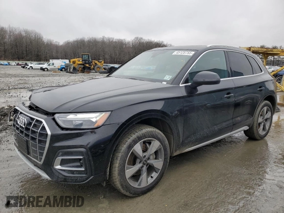 2024 Audi Q5 Premium with VIN WA1ABAFY0R2100659, listed as a Copart auction lot 45125755 with 6,175 mi miles and Salvage Title. Bid and sale history available at carsss.com. Image 1.