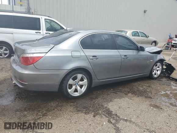 2008 BMW 5 Series 528i with VIN WBANU53528CT06591, listed as a Copart auction lot 64806784 with 208,345 mi miles and Salvage Title. Bid and sale history available at DreamBid. Image 3.