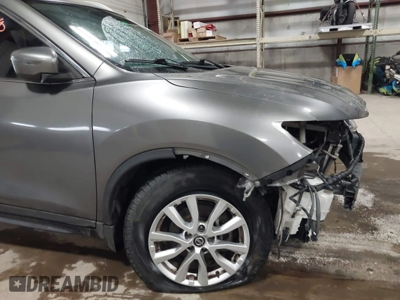 2017 Nissan Rogue SV with VIN JN8AT2MT8HW382710, listed as a IAAI auction lot 41625578 with 151,034 mi miles. Bid and sale history available at carsss.com. Image 6.