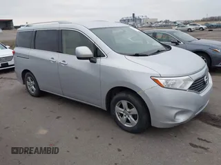 2017 Nissan Quest SV with VIN JN8AE2KP4H9165363, listed as a IAAI auction lot 41103763 with 124,597 mi miles. Bid and sale history available at carsss.com. Image 1.