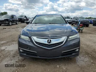 2015 Acura TLX Advance with VIN 19UUB2F71FA013663, listed as a Copart auction lot 58740755 with 102,031 mi miles and Salvage title. Bid and sale history available at DreamBid. Image 5.