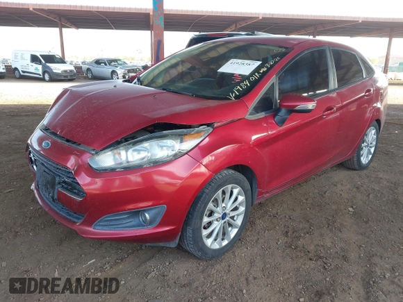 2014 Ford Fiesta SE with VIN 3FADP4BJ1EM111984, listed as a IAAI auction lot 41928387 with 109,641 mi miles. Bid and sale history available at carsss.com. Image 2.