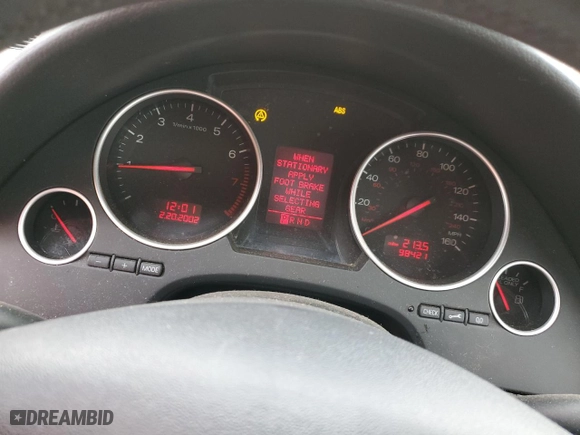 2003 Audi A4 3.0L with VIN WAUAT48H93K014420, listed as a Copart auction lot 43073325 with 98,421 mi miles and Salvage Title. Bid and sale history available at carsss.com. Image 9.