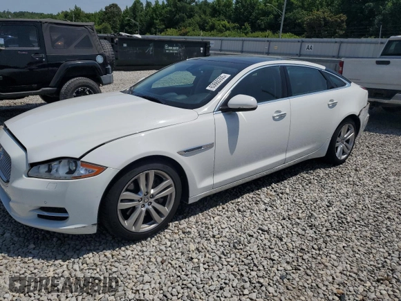 2011 Jaguar XJ XJL with VIN SAJWA2GB6BLV14612, listed as a Copart auction lot 63660355 with 93,763 mi miles and Salvage title. Bid and sale history available at DreamBid. Image 1.