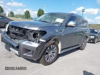 2018 Nissan Armada SL with VIN JN8AY2NC5J9557774, listed as a IAAI auction lot 40205321 with 100,123 mi miles and . Bid and sale history available at DreamBid. Image 17.