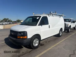 2014 Chevrolet Express Cargo with VIN 1GCWGFCA8E1121812, listed as a IAAI auction lot 42801147 with 128,506 mi miles and . Bid and sale history available at DreamBid. Image 23.