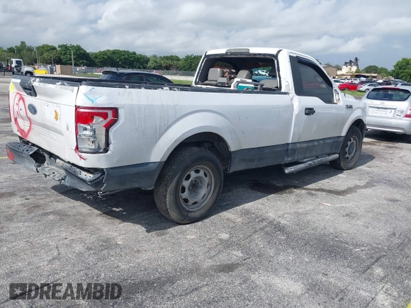 2018 Ford F-150 XL z VIN 1FTMF1CB4JKC60846, wystawiony jako IAAI lot #42759459 z przebiegiem 169 216 mil mil oraz . Historia ofert i sprzedaży dostępna na DreamBid. Obrazek 4.