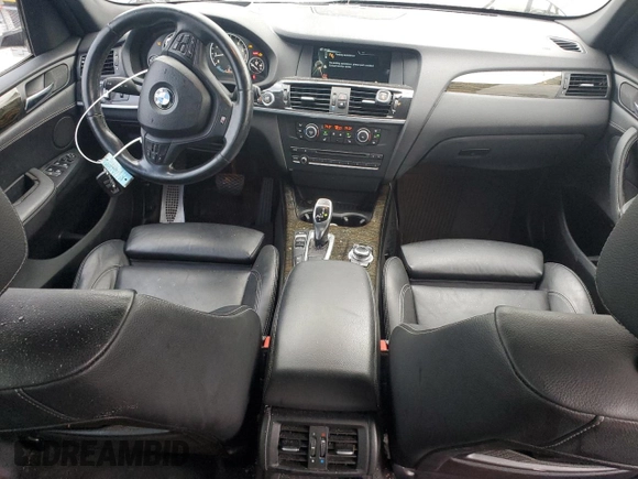 2014 BMW X3 xDrive35i with VIN 5UXWX7C51E0E79351, listed as a Copart auction lot 53645955 with 112,580 mi miles and Salvage Title. Bid and sale history available at DreamBid. Image 8.