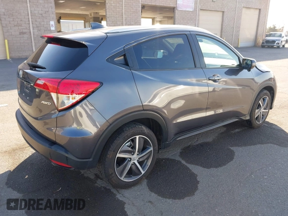 2022 Honda HR-V EX with VIN 3CZRU6H50NM704101, listed as a IAAI auction lot 42148987 with 30,507 mi miles. Bid and sale history available at carsss.com. Image 4.