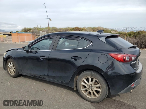 2014 Mazda 3 i Grand Touring with VIN JM1BM1M7XE1120268, listed as a Copart auction lot 43279765 with 93,075 mi miles and Salvage Title. Bid and sale history available at DreamBid. Image 2.