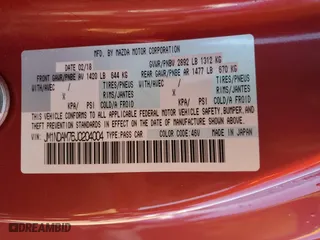 2018 Mazda MX-5 Miata RF Grand Touring with VIN JM1NDAM76J0204004, listed as a Copart auction lot 73985134 with 0 mi miles and Non Repairable. Bid and sale history available at carsss.com. Image 13.
