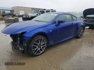2016 Lexus RC 350 with VIN JTHSE5BC9G5006793, listed as a Copart auction lot 47349695 with 107,676 mi miles and Salvage Title. Bid and sale history available at carsss.com. Image 1.