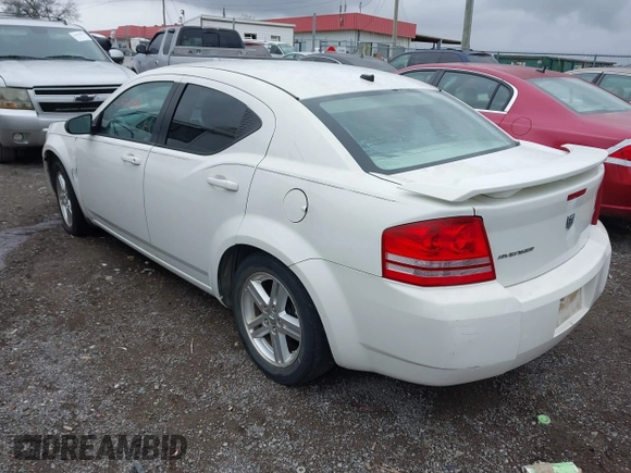 2008 Dodge Avenger SXT with VIN 1B3LC56K18N190871, listed as a IAAI auction lot 41826648 with 280,075 mi miles and . Bid and sale history available at DreamBid. Image 3.