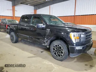 2022 Ford F-150 XL with VIN 1FTEW1EP6NKE52594, listed as a Copart auction lot 43848325 with 57,040 mi miles and Salvage Title. Bid and sale history available at DreamBid. Image 4.