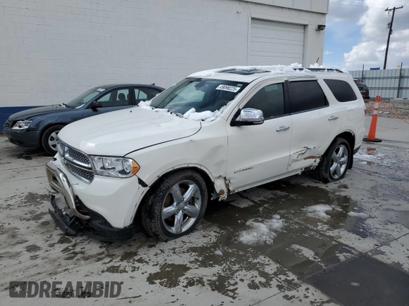 2012 Dodge Durango Citadel with VIN 1C4SDJET2CC192580, listed as a Copart auction lot 49098225 with 166,325 mi miles and Salvage Title. Bid and sale history available at DreamBid. Image 1.