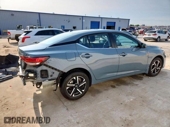 2024 Nissan Sentra SV with VIN 3N1AB8CV3RY308189, listed as a Copart auction lot 58358965 with 5,170 mi miles and Salvage title. Bid and sale history available at DreamBid. Image 3.