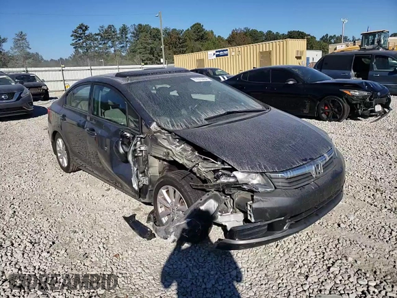 2012 Honda Civic EX-L with VIN 19XFB2F94CE048523, listed as a Copart auction lot 77019404 with 210,391 mi miles and Salvage Title. Bid and sale history available at DreamBid. Image 13.