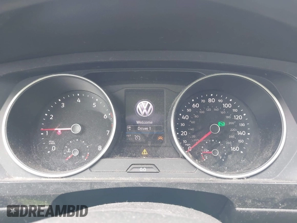 2019 Volkswagen Tiguan S with VIN 3VV0B7AX9KM019775, listed as a IAAI auction lot 41897497 with 61,691 mi miles and . Bid and sale history available at DreamBid. Image 7.